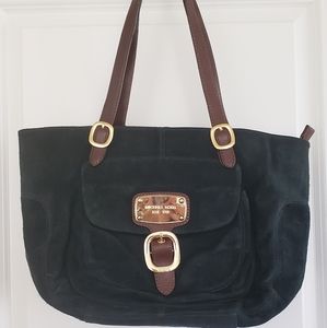 Michael Kors Hudson Downtown Large Suede/Leather  Tote